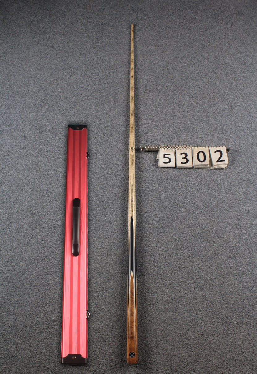 Exclusive 1/2 ash english pool cue burr wood # 5302