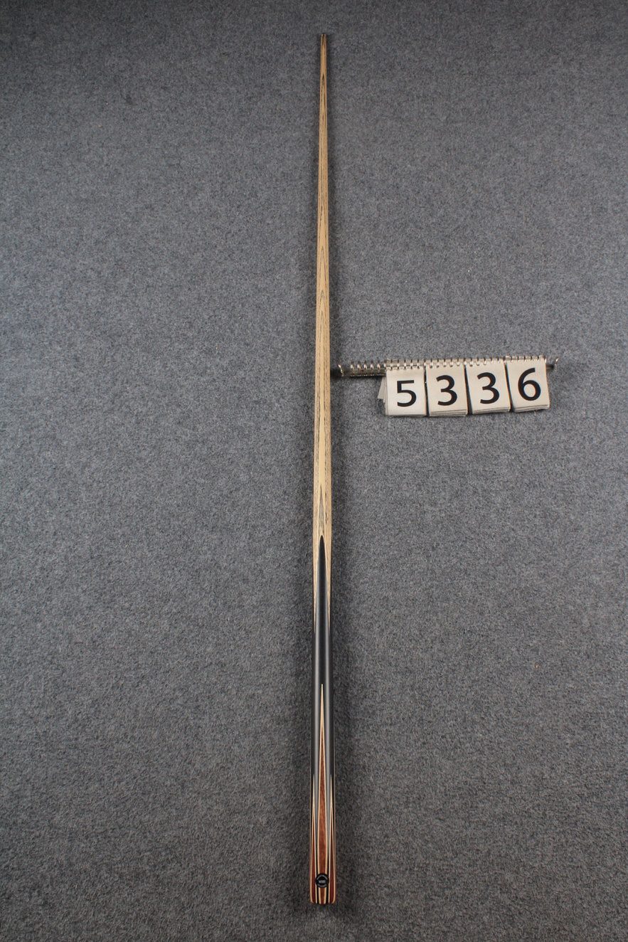 woods 1 piece handmade ash snooker / pool cue 8 x points butt # 5336
