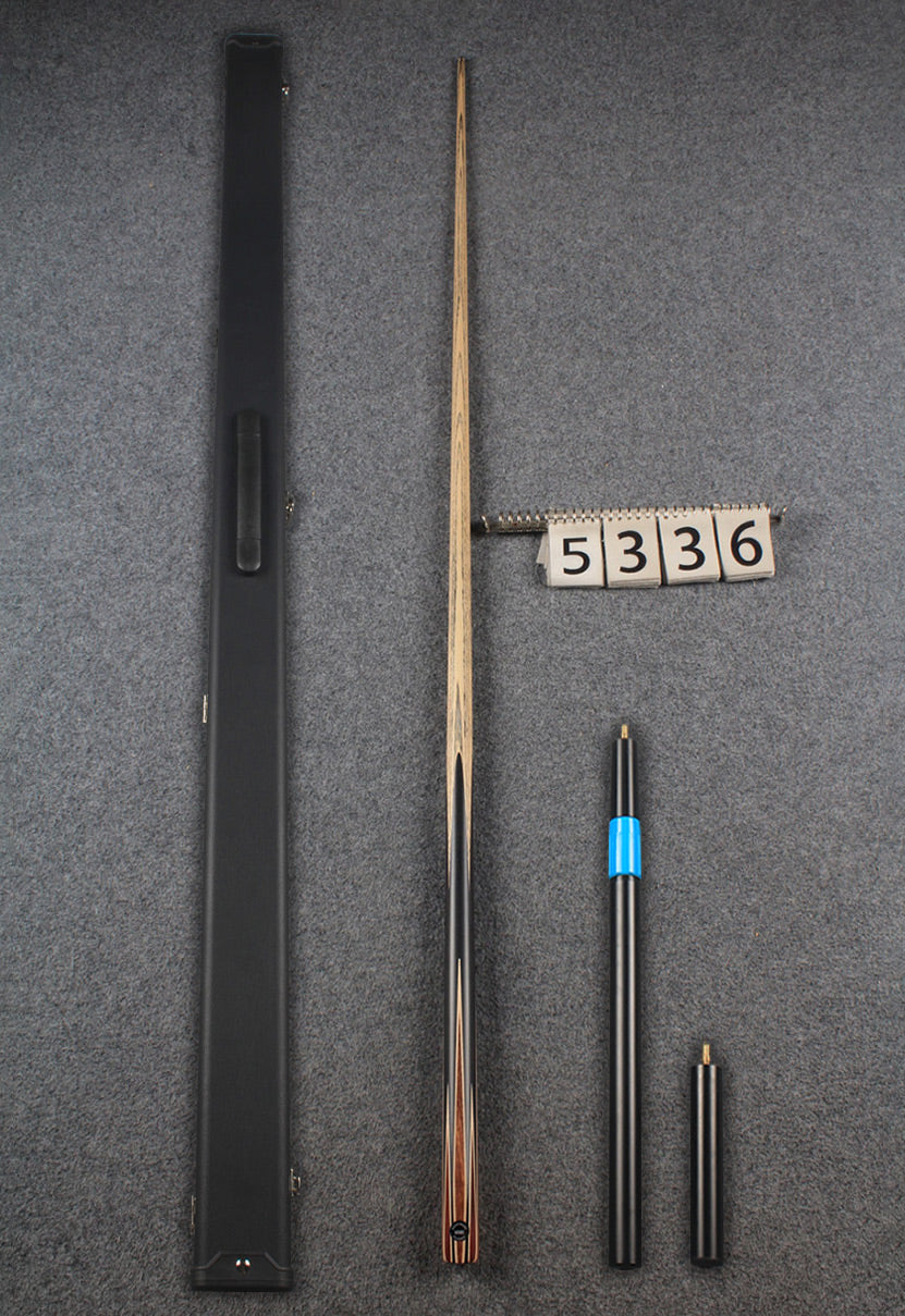 1 piece ash snooker cue 8 x points butt # 5336 WOODS CUES
