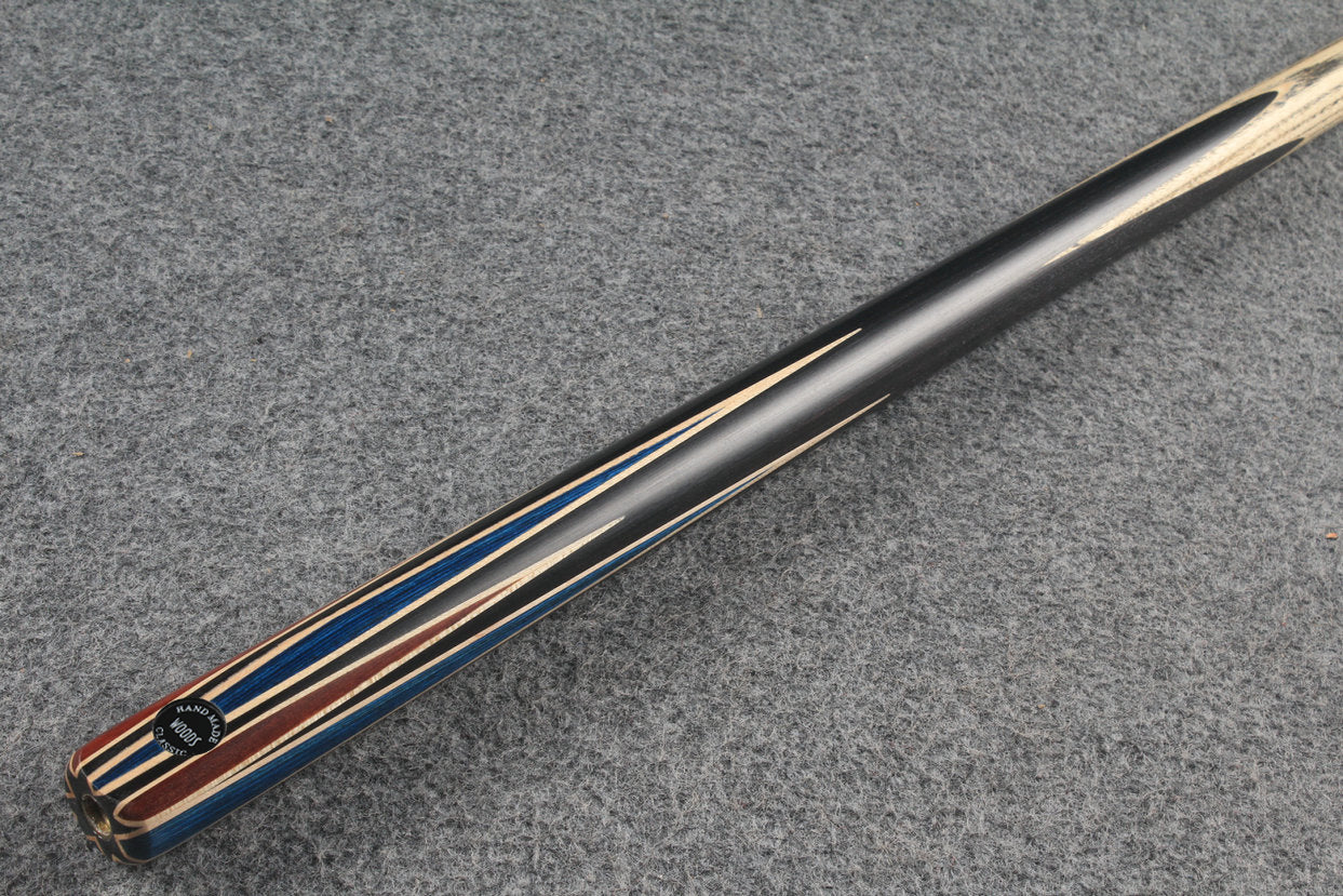 1 piece ash snooker cue 8 x points butt # 5342 WOODS CUES