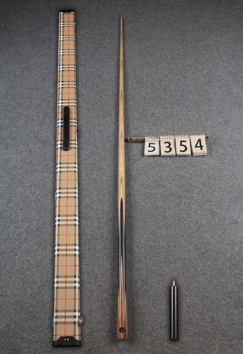 CHEVRONS+ 1 piece ash english pool cue 8 x points butt  #5354