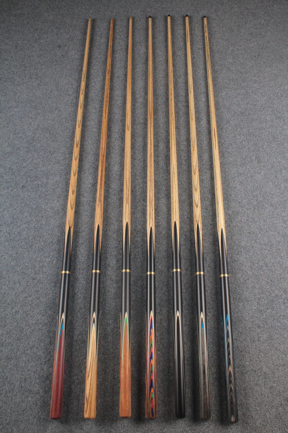 woods 3/4 handmade ash chinese 8 ball pool cue  #5389 - #5395