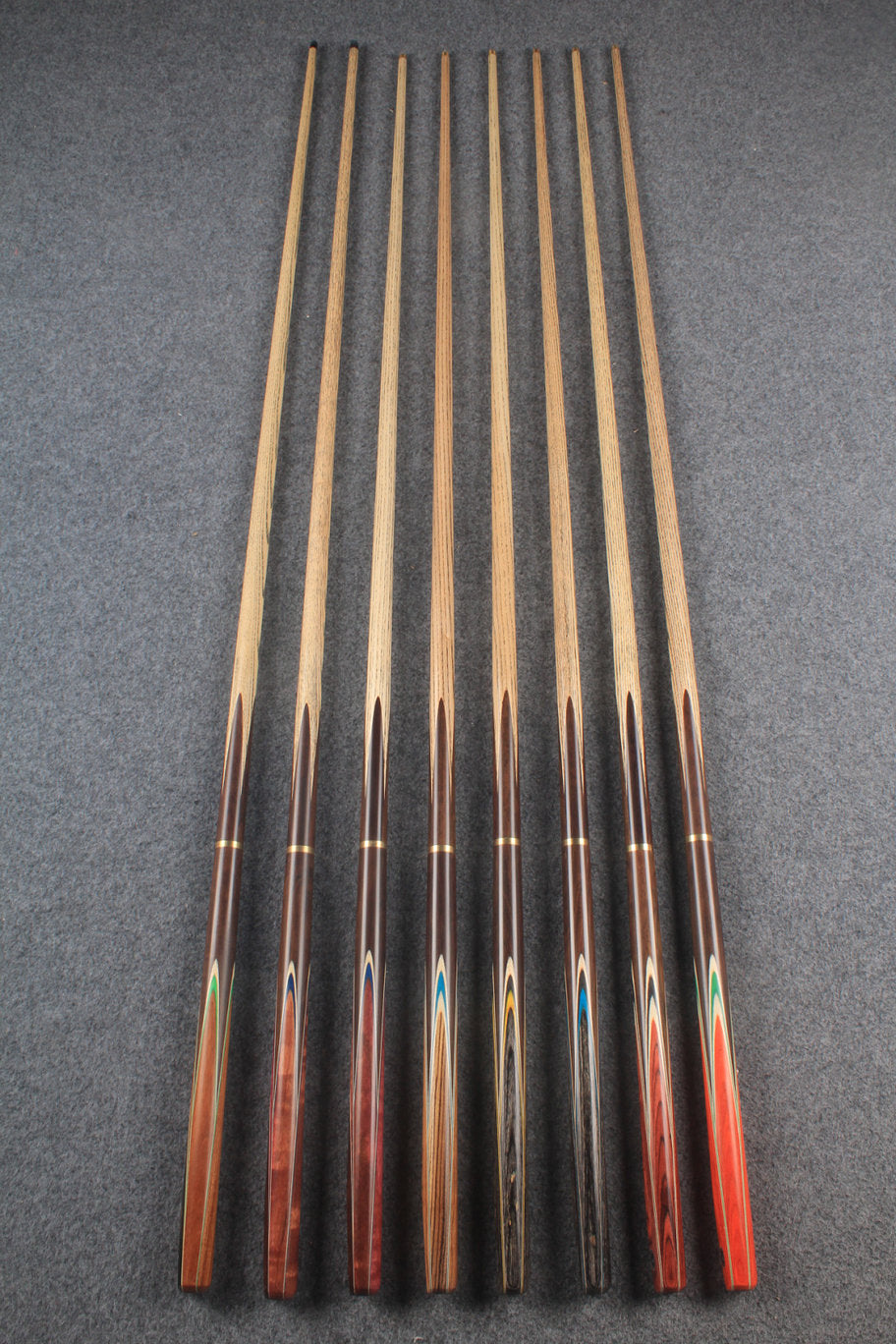 3/4 ash chinese 8 ball pool cue  #5396 - #5403 WOODS CUES