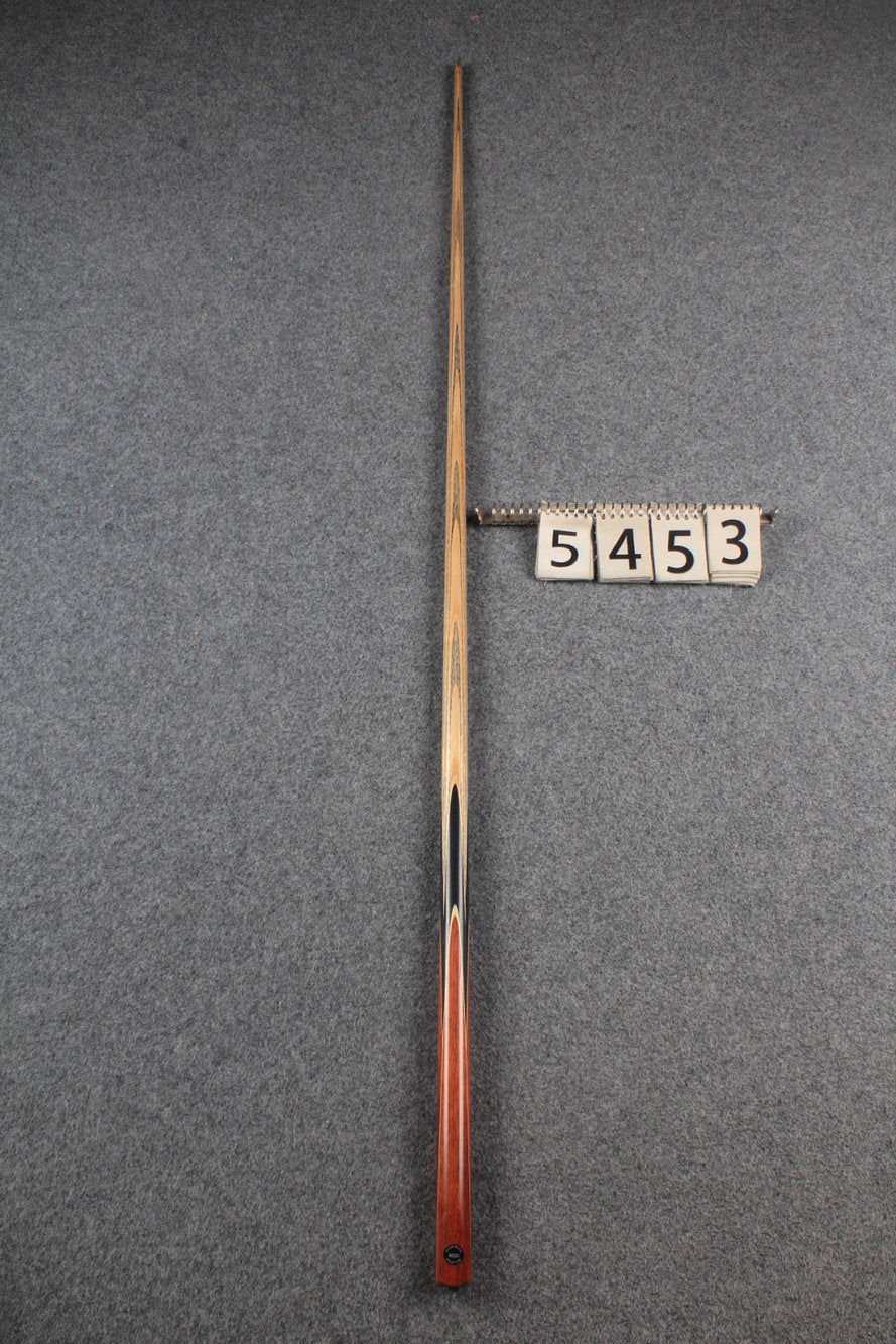 CHEVRONS+ 1 piece ash snooker cue  #5453 WOODS CUES