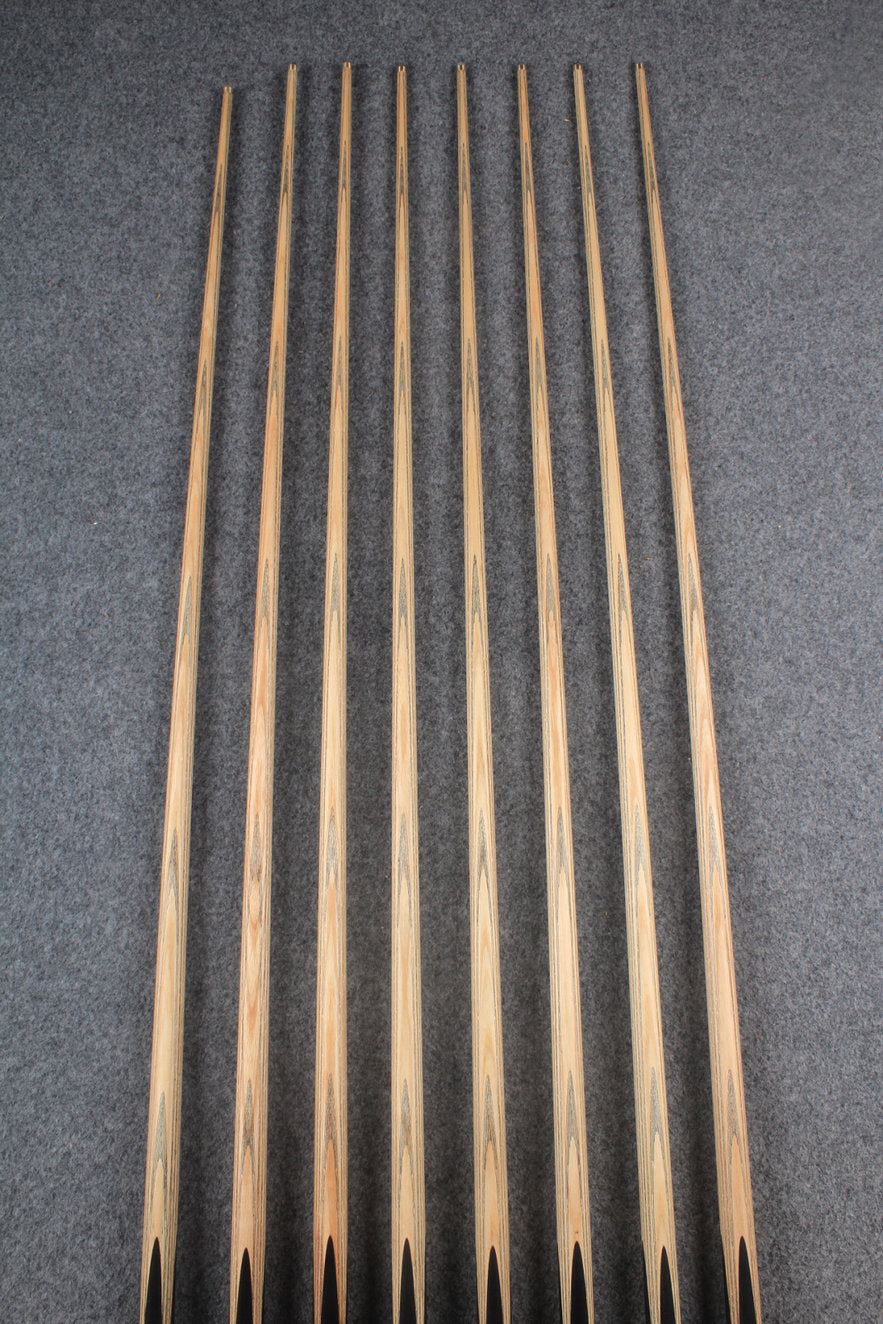 CHEVRONS+ 1 piece ash english pool cue  #5470- #5477