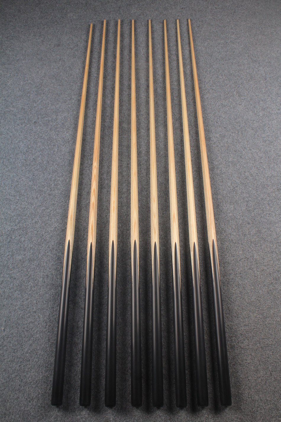 CHEVRONS+ 1 piece ash english pool cue  #5470- #5477