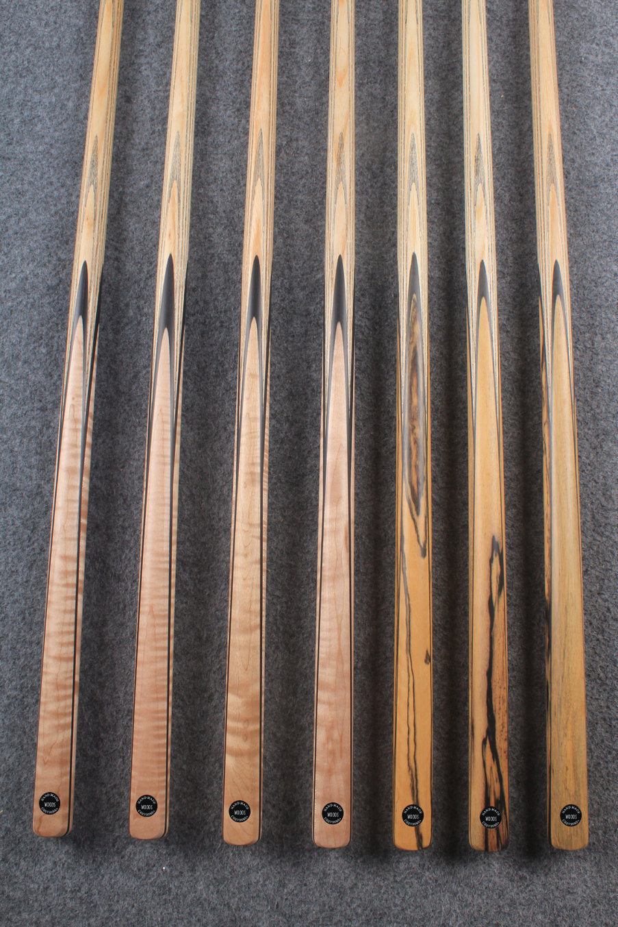 CHEVRONS+ 1 piece ash english pool cue  #5478- #5484