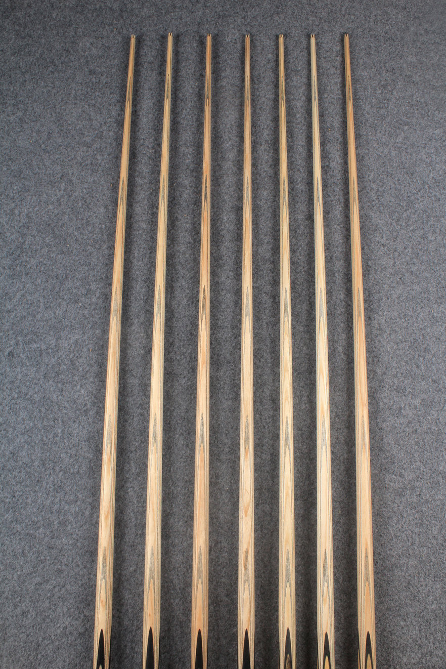 CHEVRONS+ 1 piece ash english pool cue  #5478- #5484