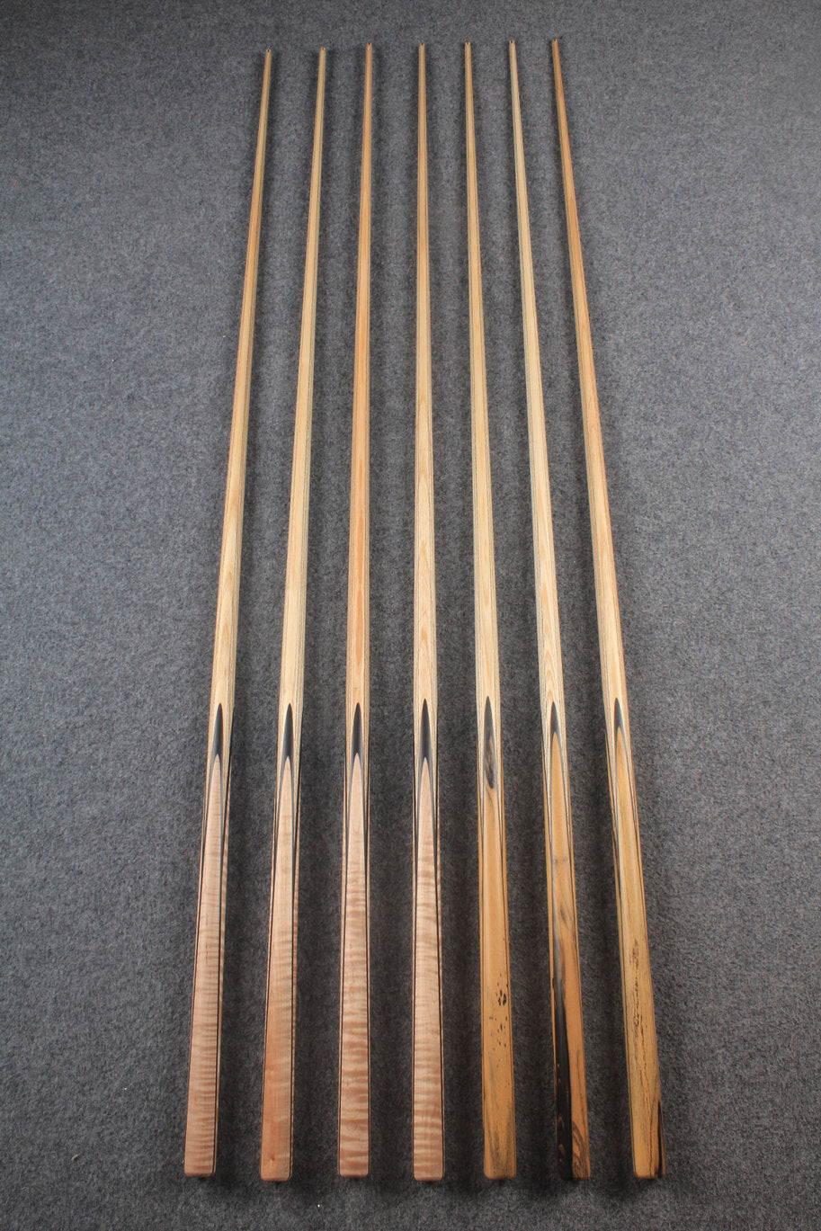 CHEVRONS+ 1 piece ash english pool cue  #5478- #5484