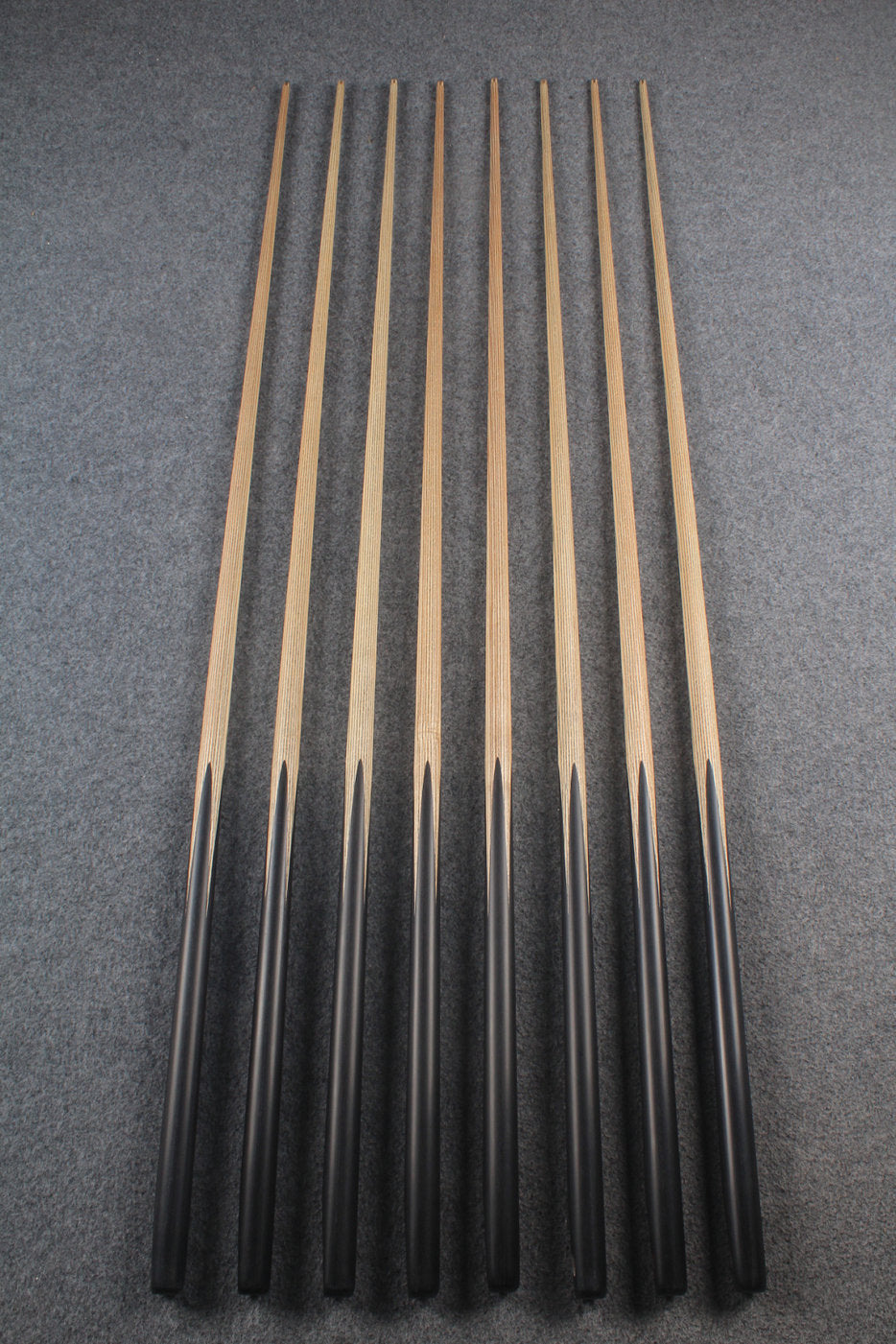 CHEVRONS+ WOODS 1 piece handmade ash snooker / pool cue  #5519- #5526