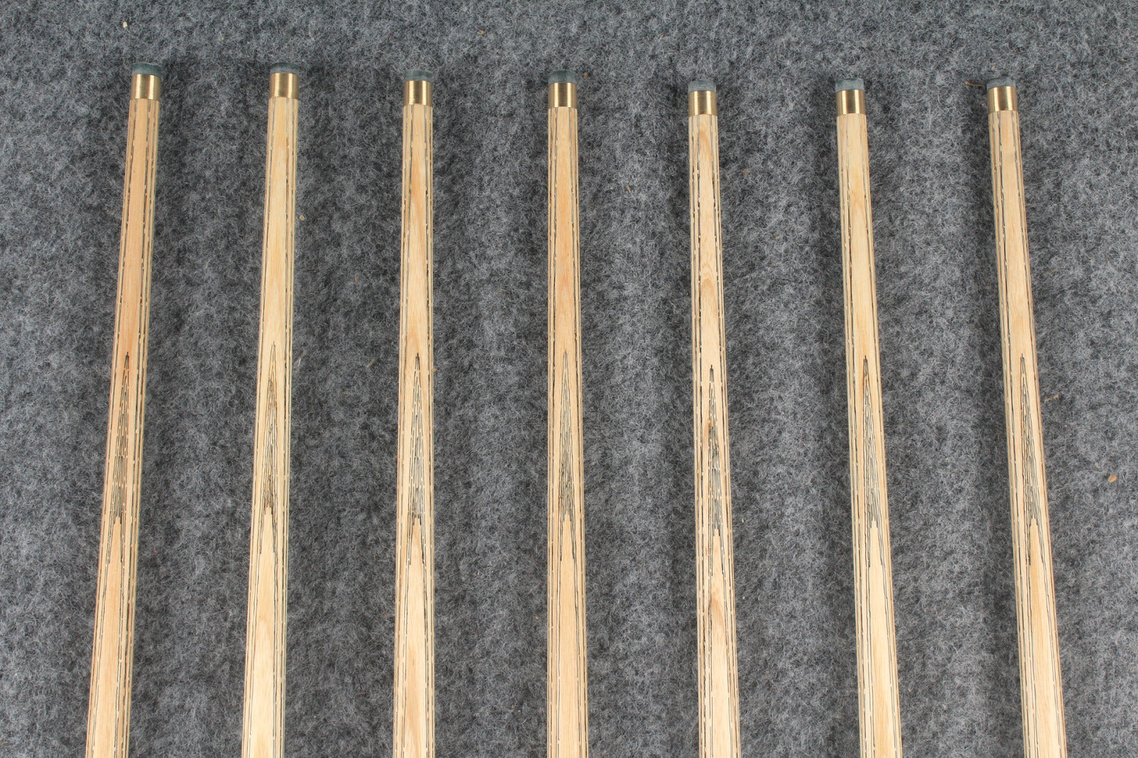 CHEVRONS+ 1 piece ash snooker cue  #5527- #5533