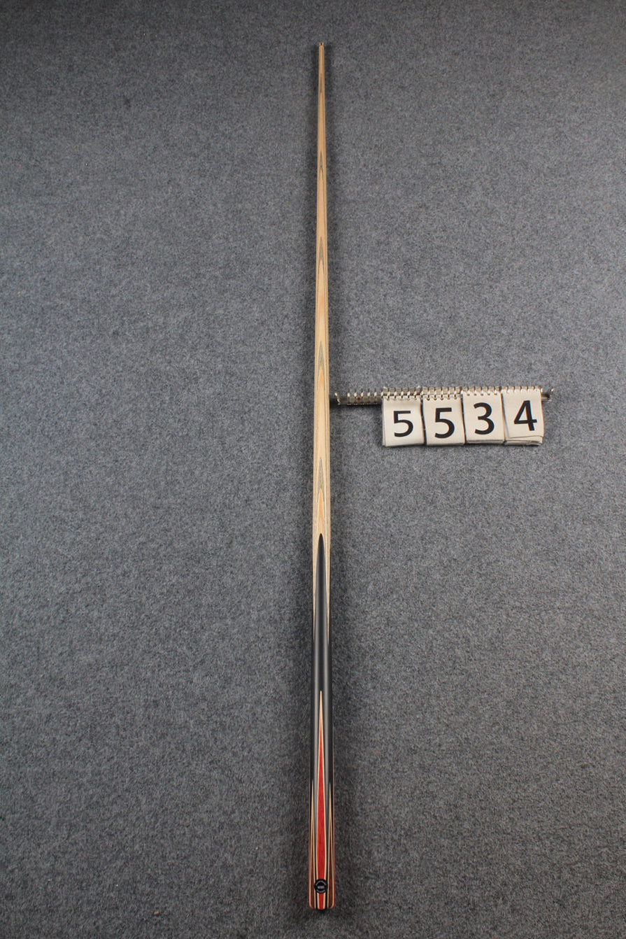 CHEVRONS+ 1 piece snooker ash cue 8 x points butt # 5534 WOODS CUES