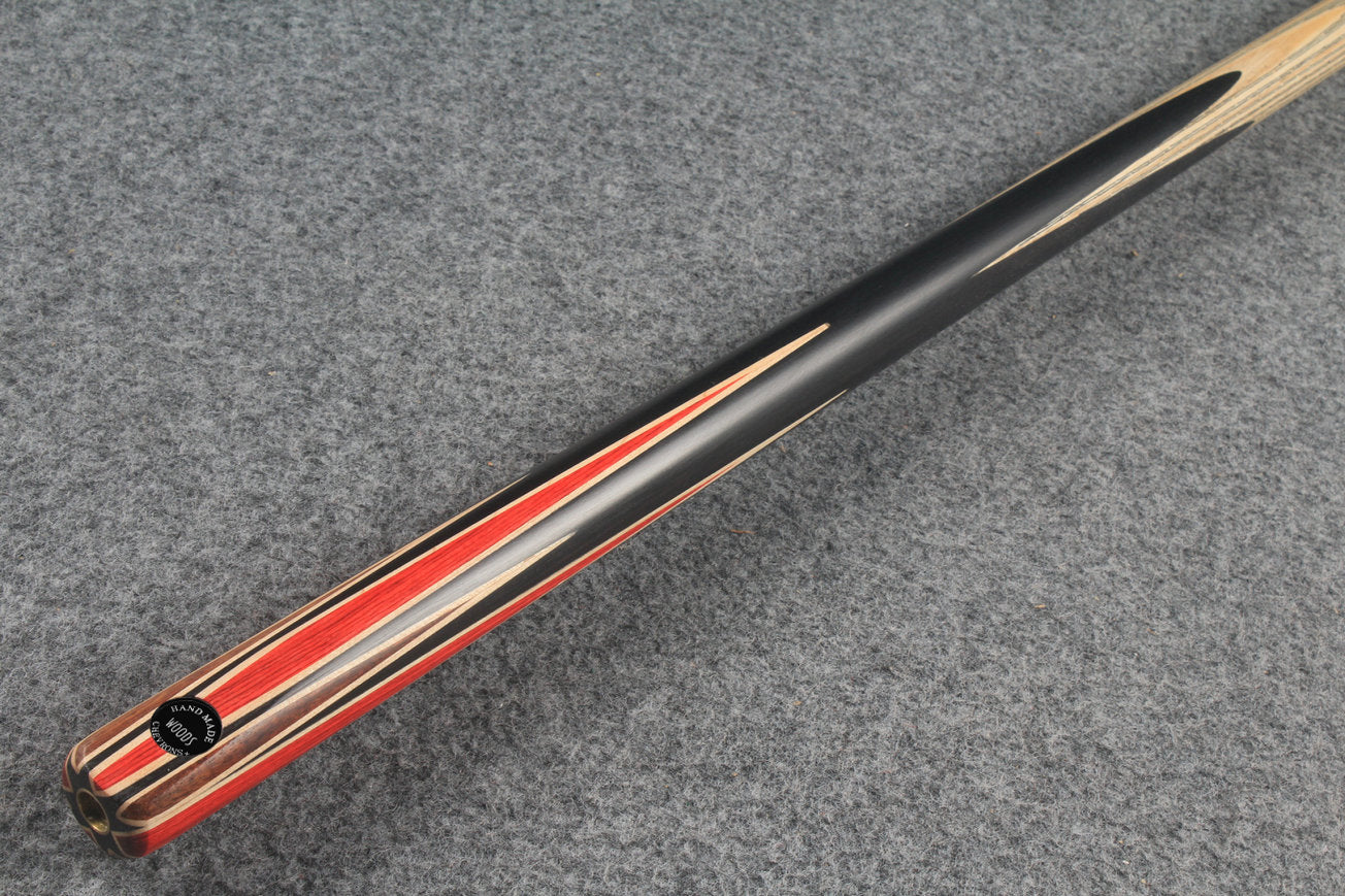 CHEVRONS+ 1 piece snooker ash cue 8 x points butt # 5534 WOODS CUES