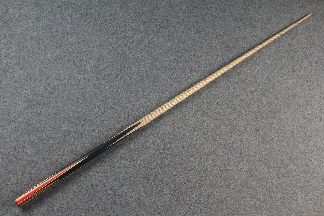 CHEVRONS+ 1 piece snooker ash cue 8 x points butt # 5534 WOODS CUES