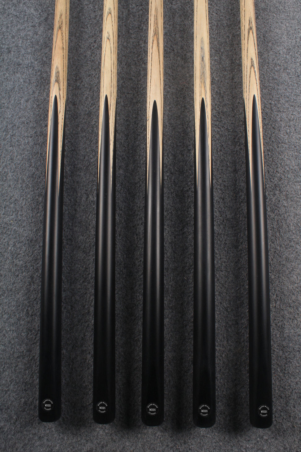 WOODS 1 piece handmade ash snooker / pool cue  #5703- #5707