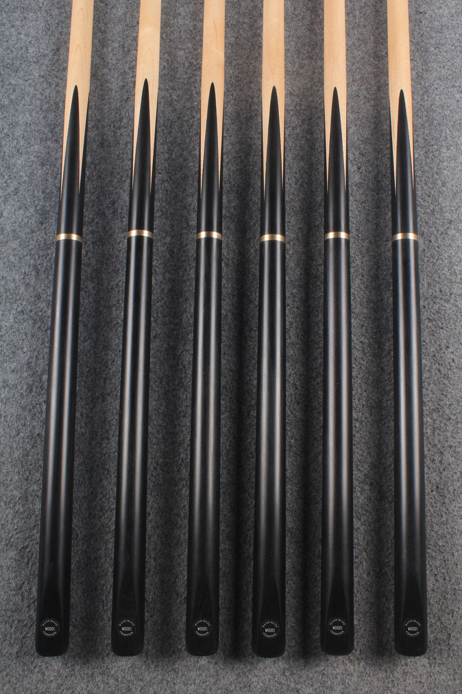 woods 3/4 handmade maple snooker / pool cue  #5736 - #5741