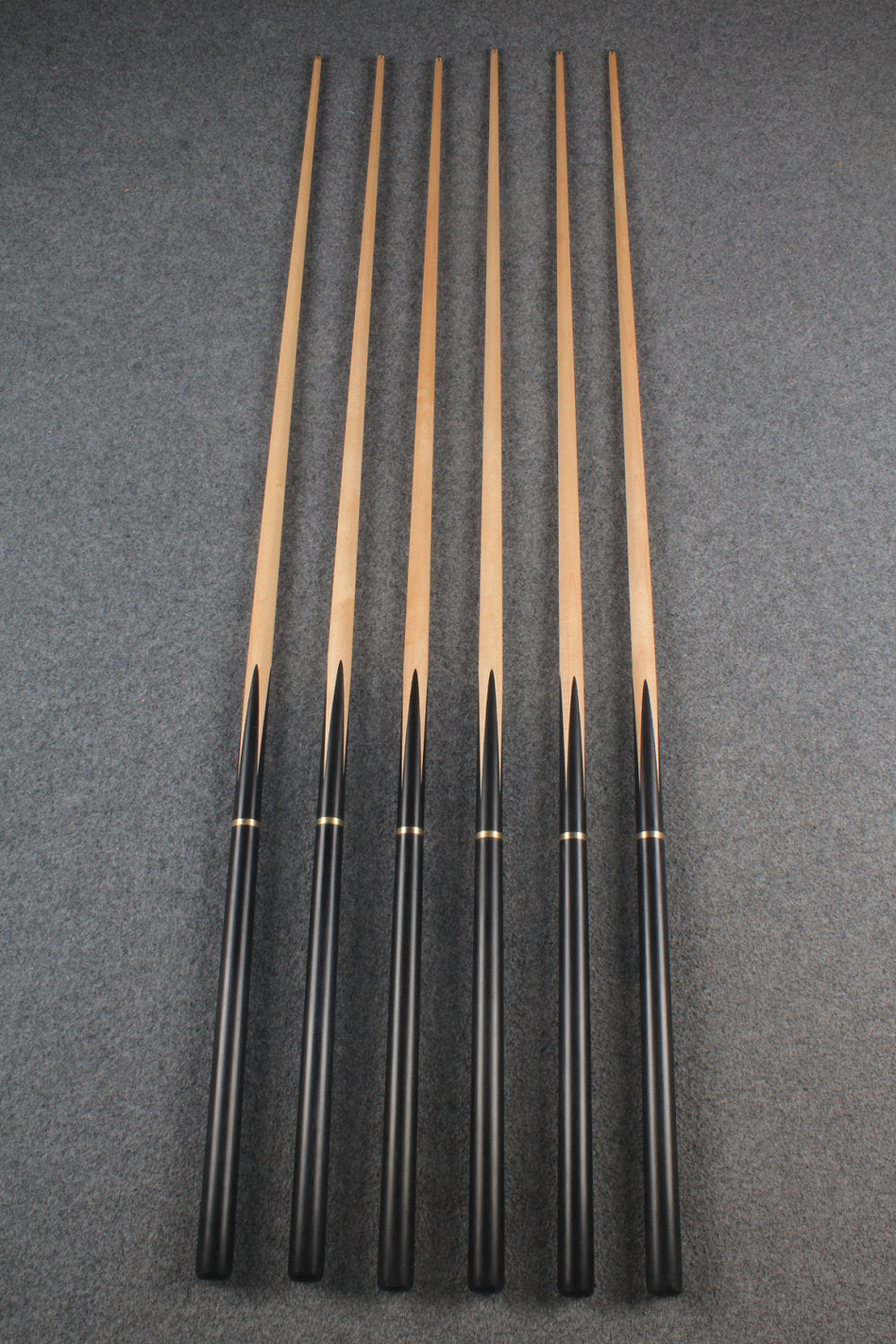 woods 3/4 handmade maple snooker / pool cue  #5736 - #5741