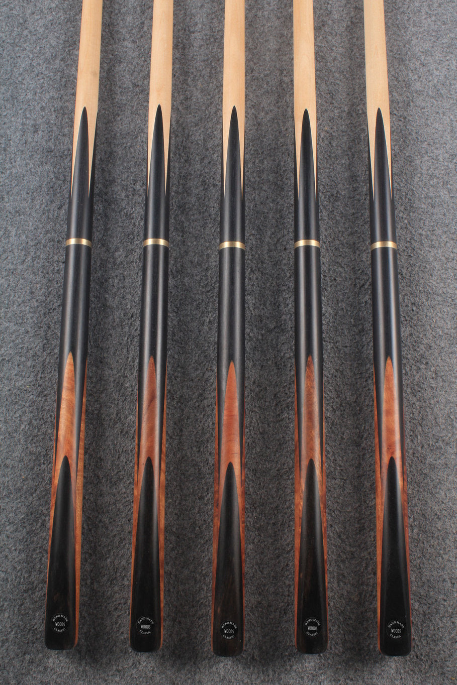 woods 3/4 handmade maple snooker / pool cue  #5742 - #5746