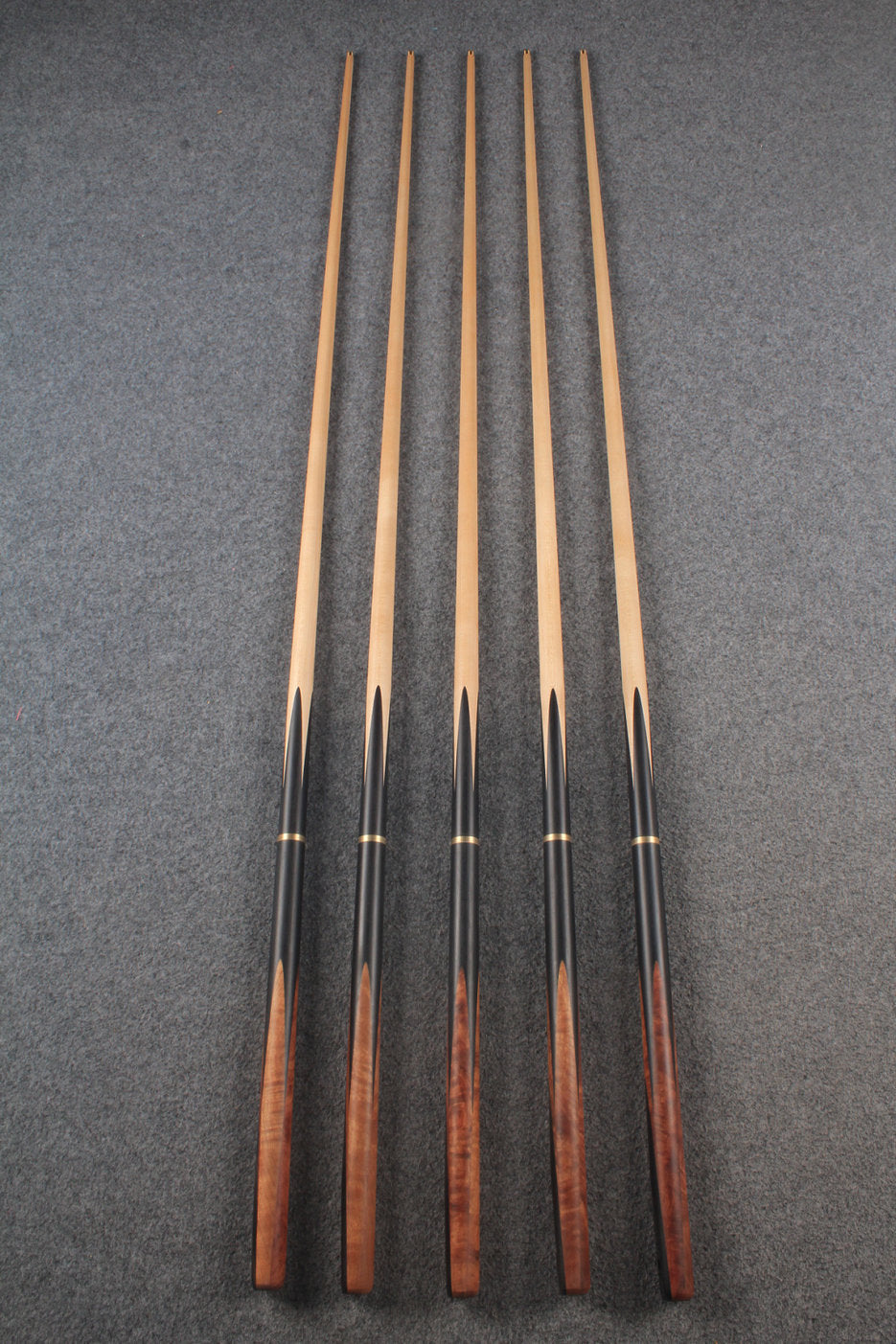 woods 3/4 handmade maple snooker / pool cue  #5742 - #5746