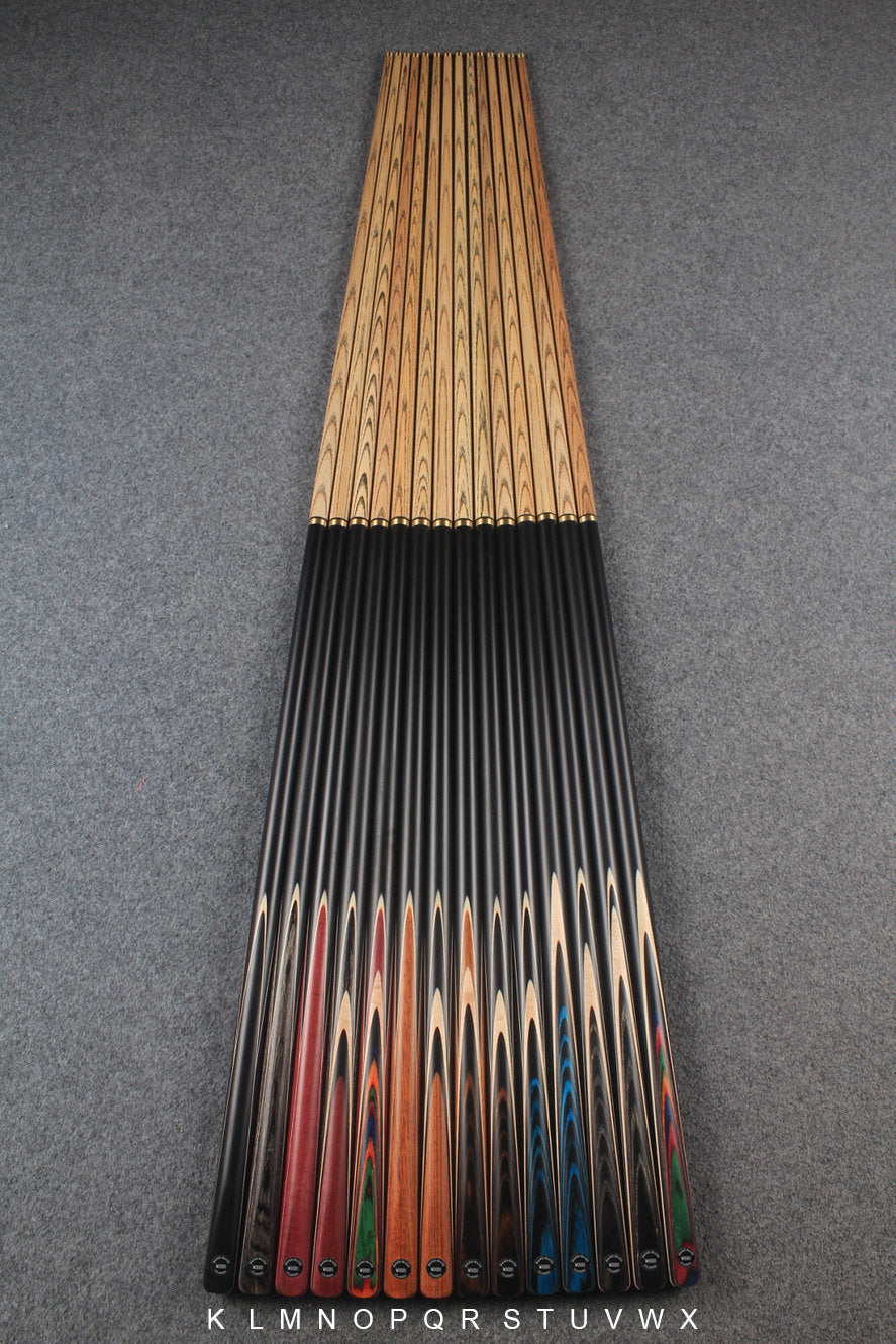 1/2 ash snooker cue 9.5mm WOODS CUES