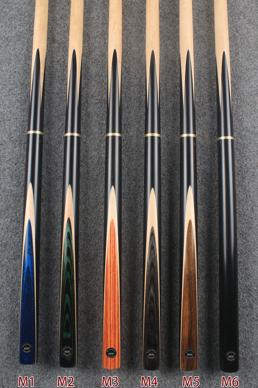 3/4 maple snooker cue 9.5 mm titanium ferrule WOODS CUES