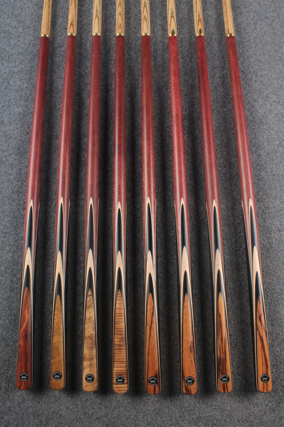 1/2 ash chinese 8 ball pool cue  # 5824 - # 5831 WOODS CUES