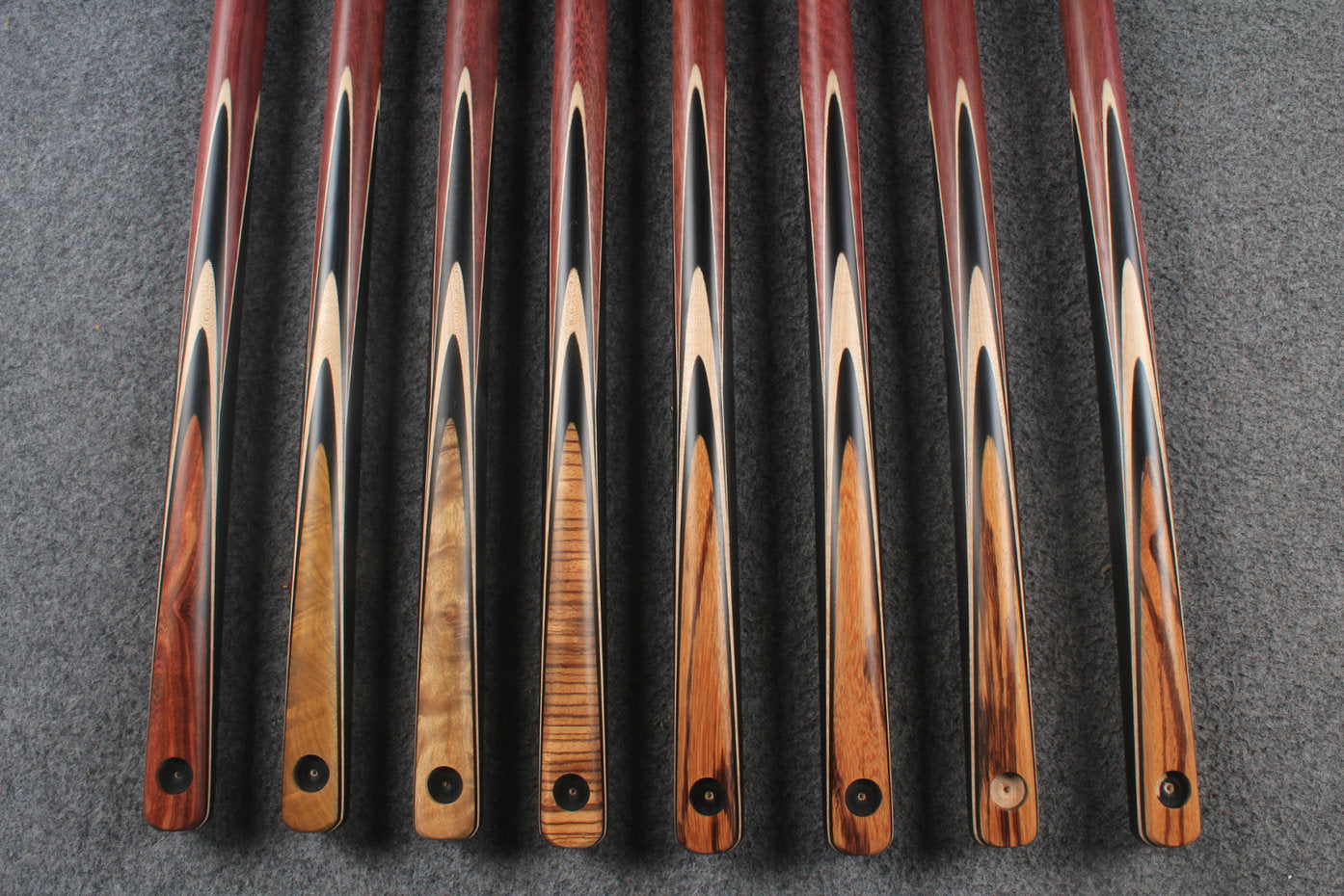 woods 1/2 handmade ash chinese 8 ball pool cue  # 5824 - # 5831