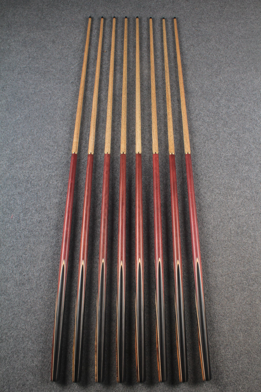 1/2 ash chinese 8 ball pool cue  # 5824 - # 5831 WOODS CUES