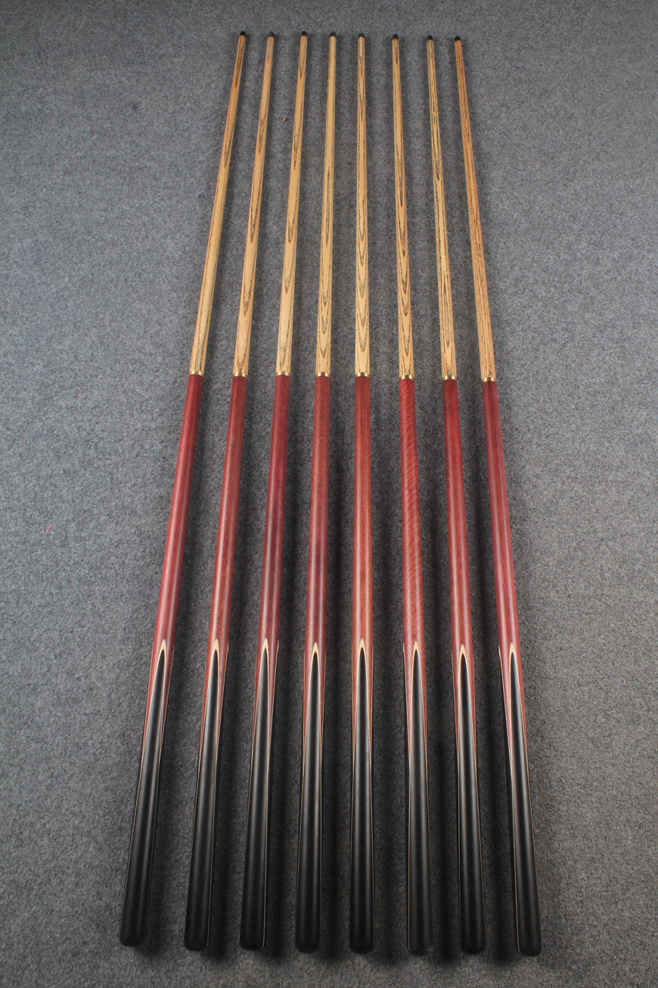 1/2 ash chinese 8 ball pool cue  # 5824 - # 5831 WOODS CUES