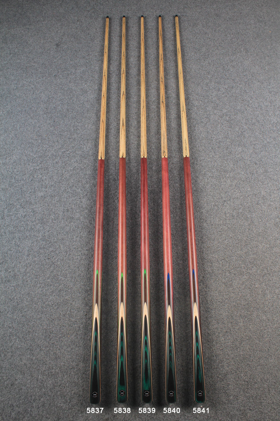 woods 1/2 handmade ash chinese 8 ball pool cue  # 5837 - # 5841