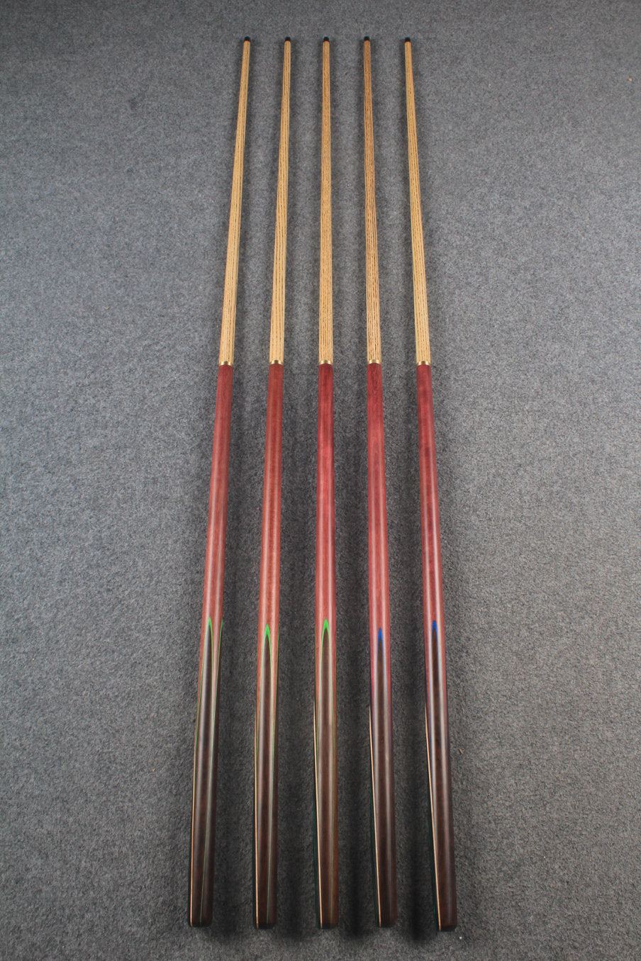 woods 1/2 handmade ash chinese 8 ball pool cue  # 5837 - # 5841