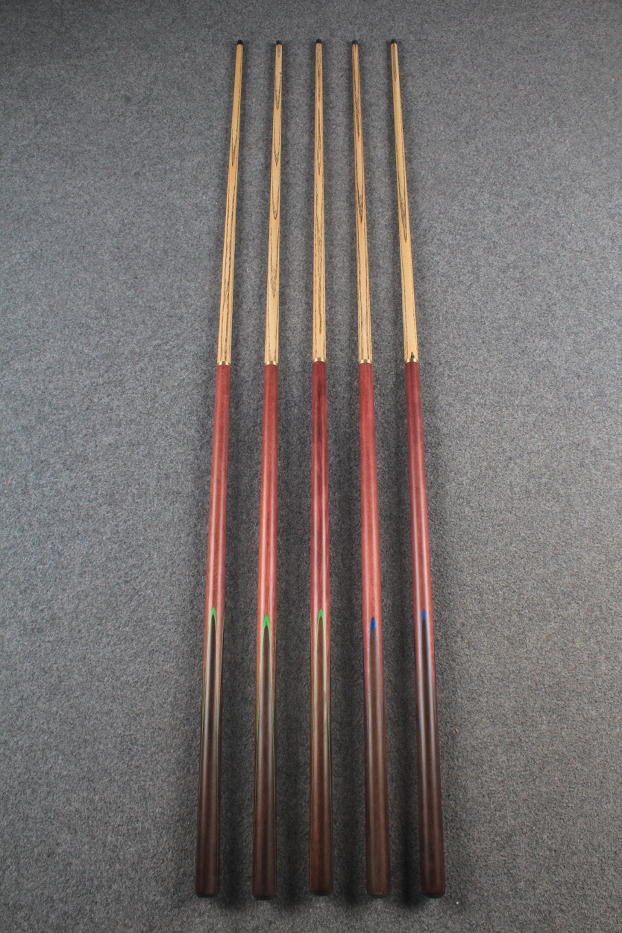 1/2 ash chinese 8 ball pool cue  # 5837 - # 5841 WOODS CUES
