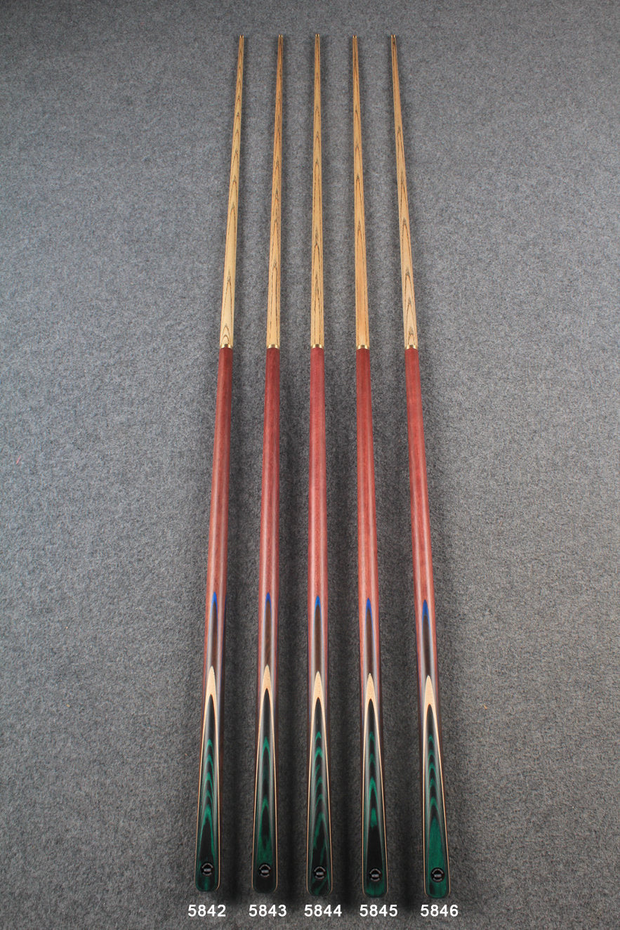 1/2 ash english pool cue  # 5842 - # 5846 WOODS CUES