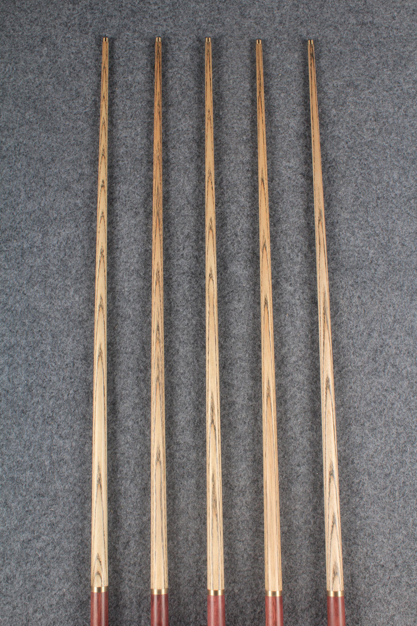 1/2 ash english pool cue  # 5842 - # 5846 WOODS CUES