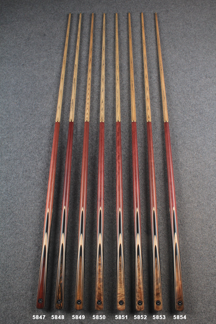 1/2 ash snooker cue  # 5847 - # 5854 WOODS CUES