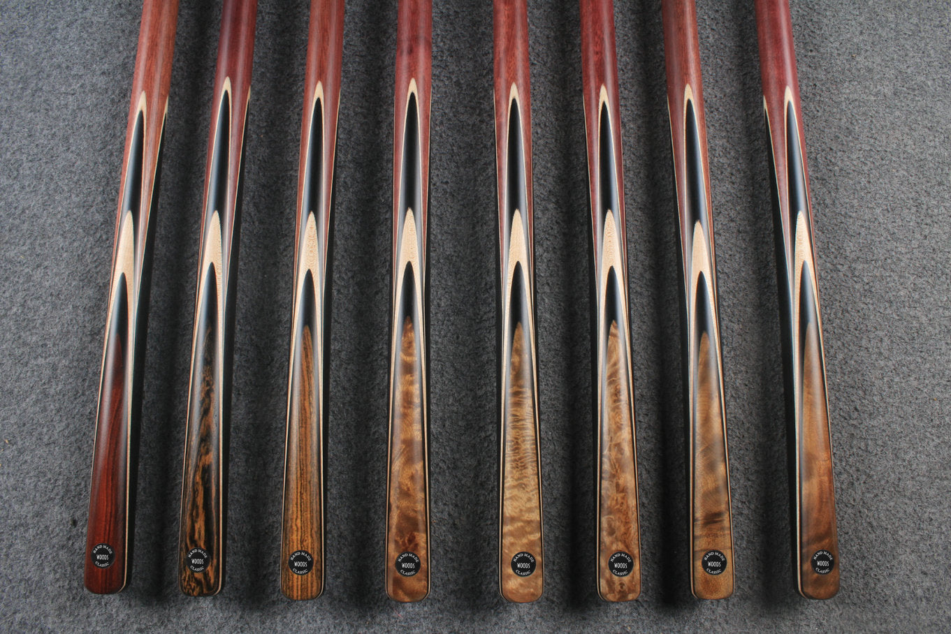 woods 1/2 handmade ash snooker / pool cue  # 5847 - # 5854