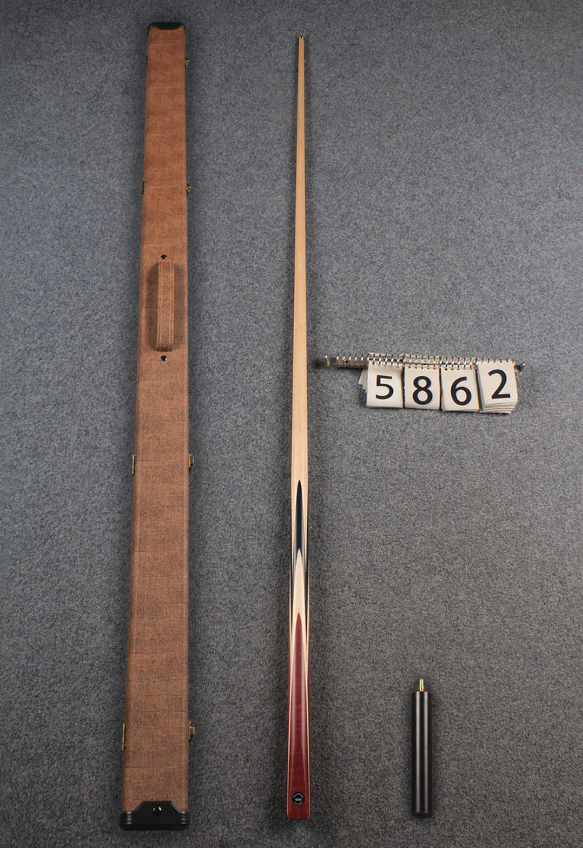 woods 1 piece handmade maple chinese 8 pool cue # 5862