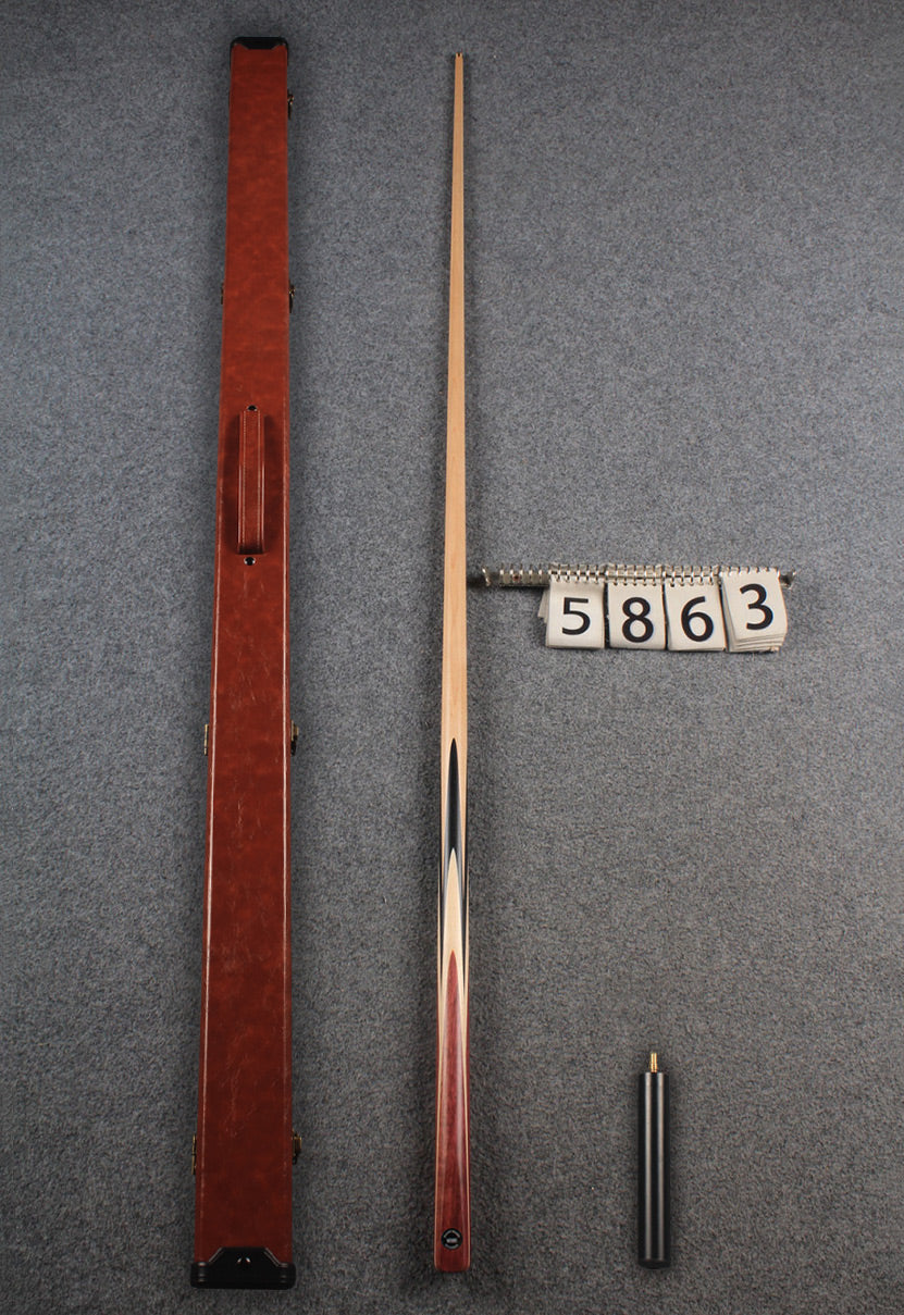 woods 1 piece handmade maple chinese 8 pool cue # 5863