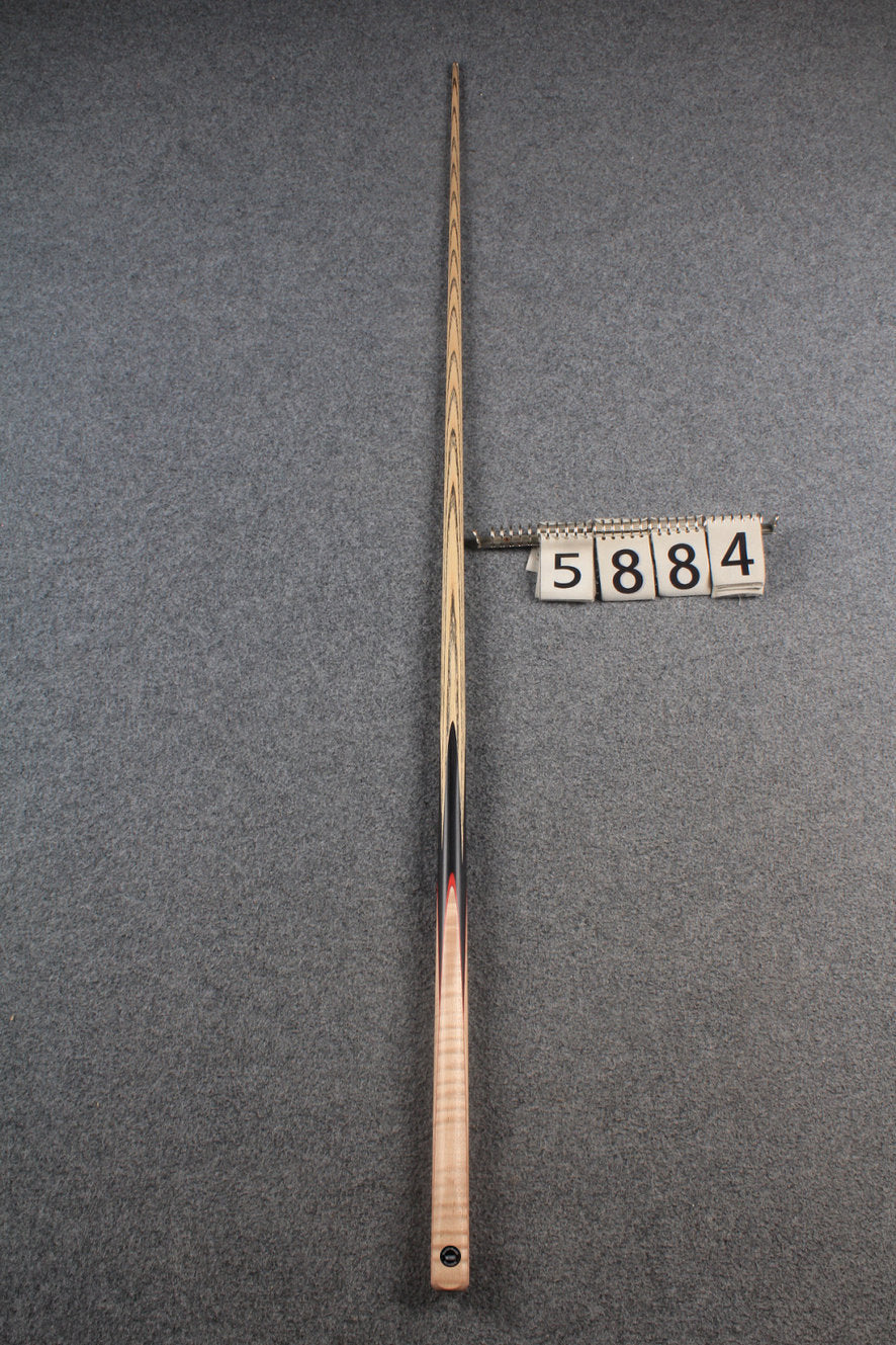 woods 1 piece handmade ash 60" 8 ball pool cue  #5884