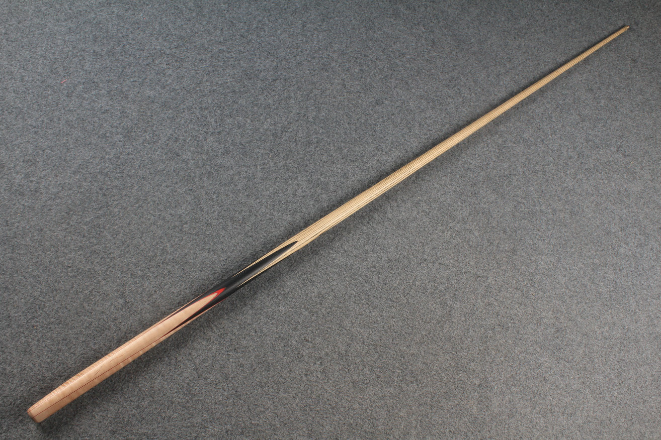1 piece ash 60" snooker cue curly maple #5897