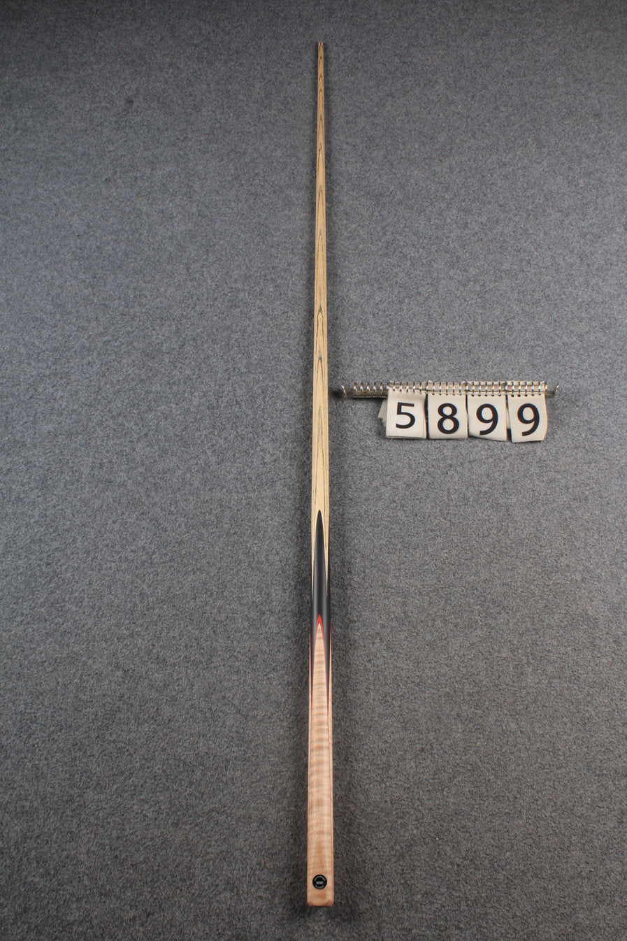 1 piece ash 60" snooker cue curly maple #5899