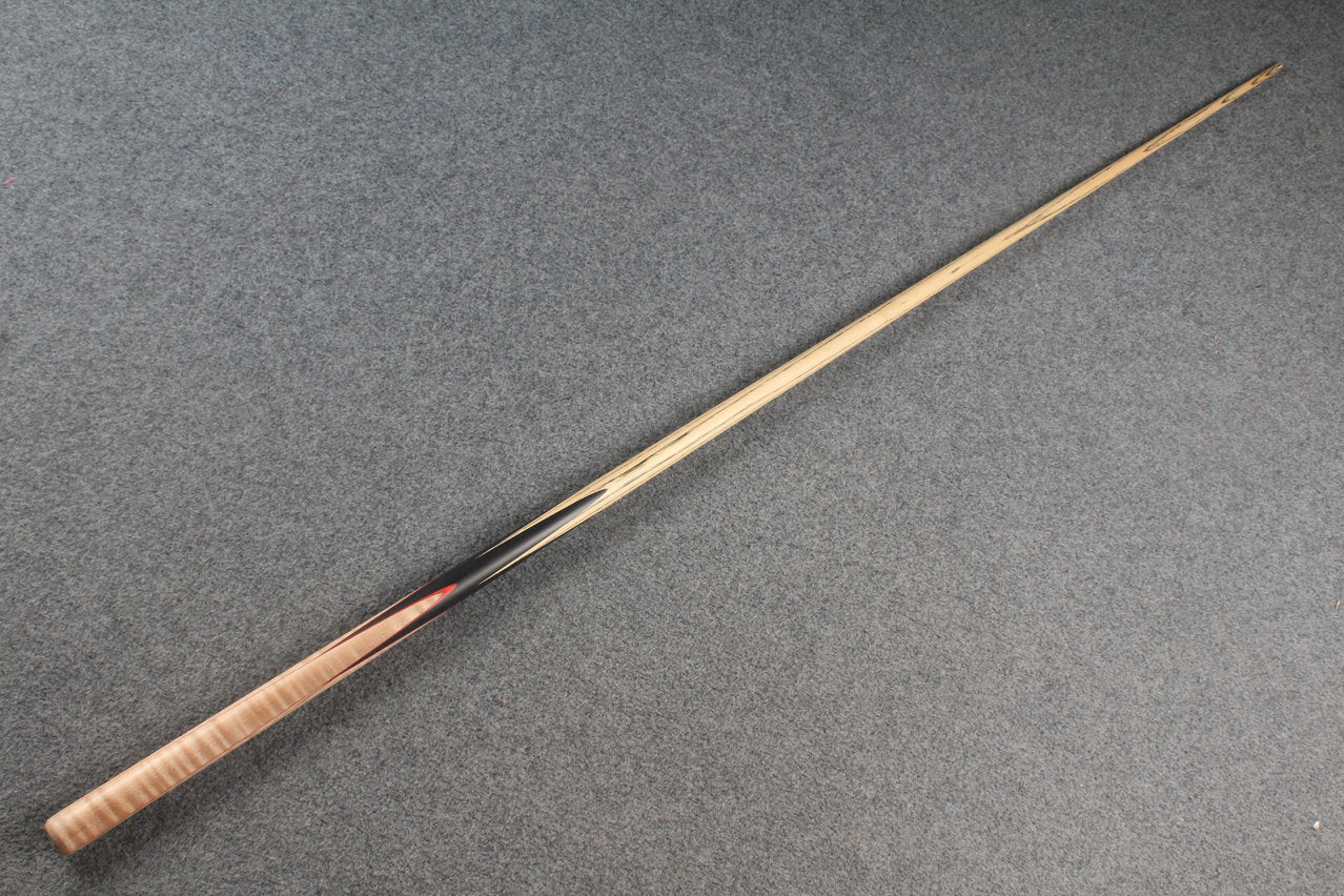 1 piece ash 60" snooker cue curly maple #5899