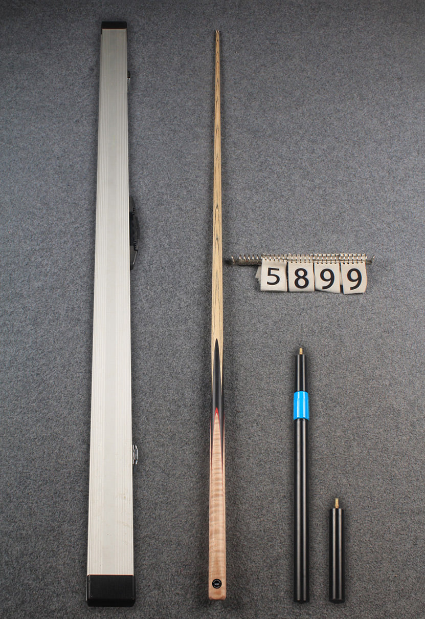 1 piece ash 60" snooker cue curly maple #5899