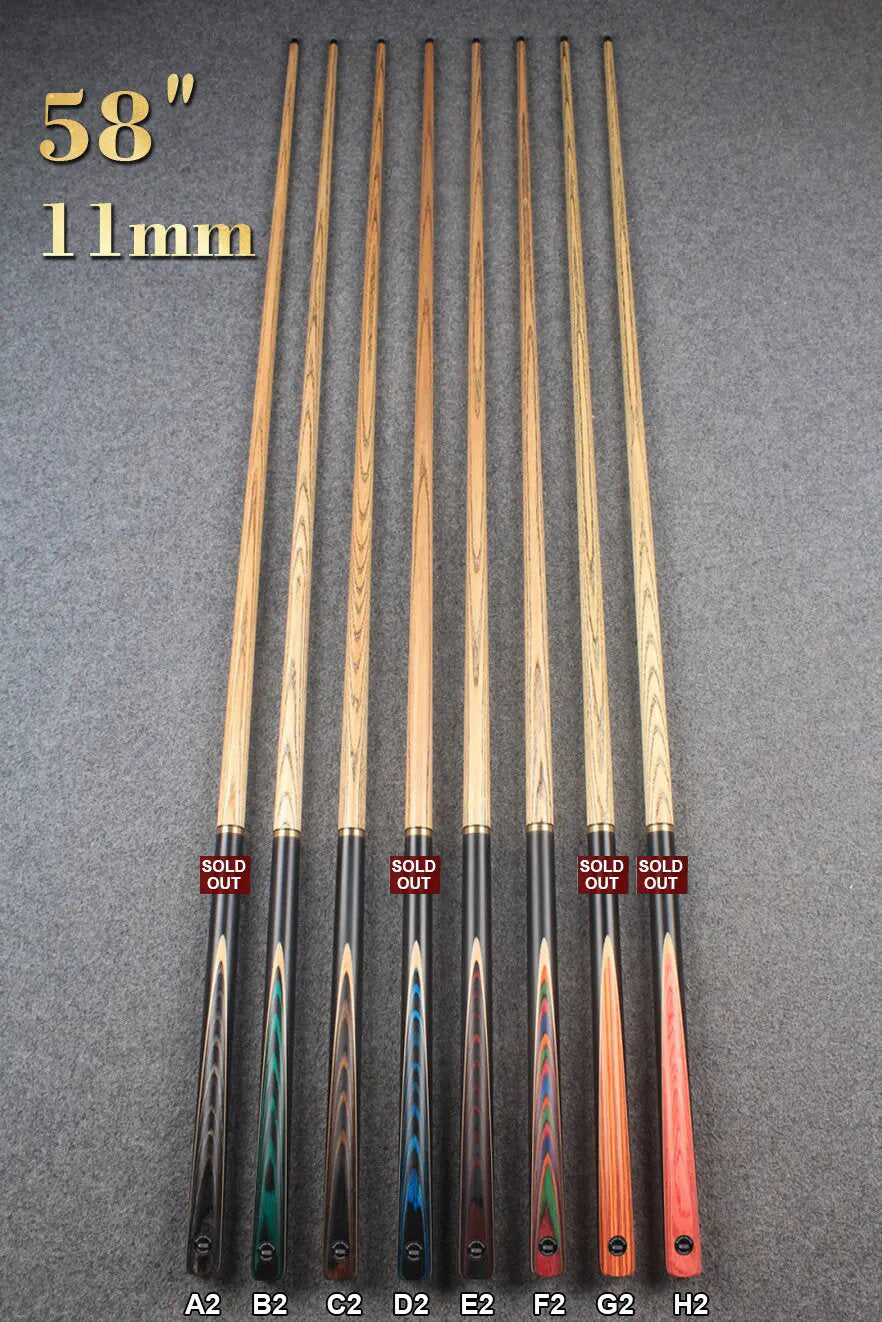 3/4 ASH 57''/58''  BREAK CUE  11 mm/ 11.3 mm/ 12 mm tip