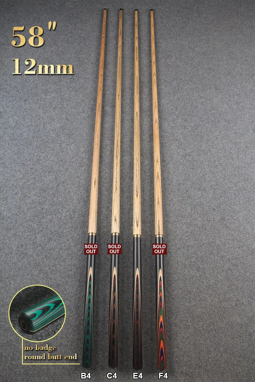 3/4 ASH 57''/58''  BREAK CUE  11 mm/ 11.5mm/ 12mm tip WOODS CUES