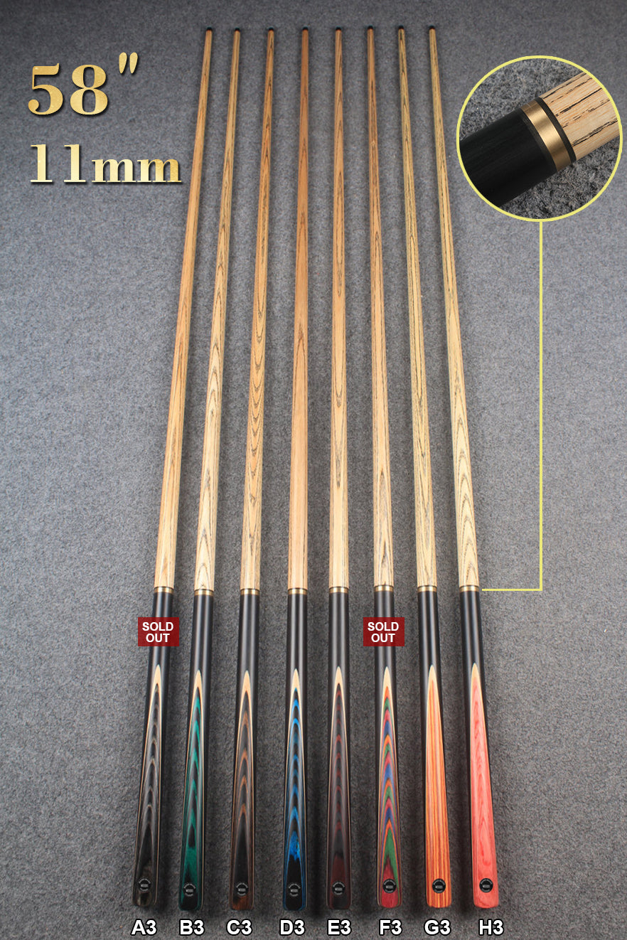 3/4 ASH 57''/58''  BREAK CUE  11 mm/ 11.5mm/ 12mm tip