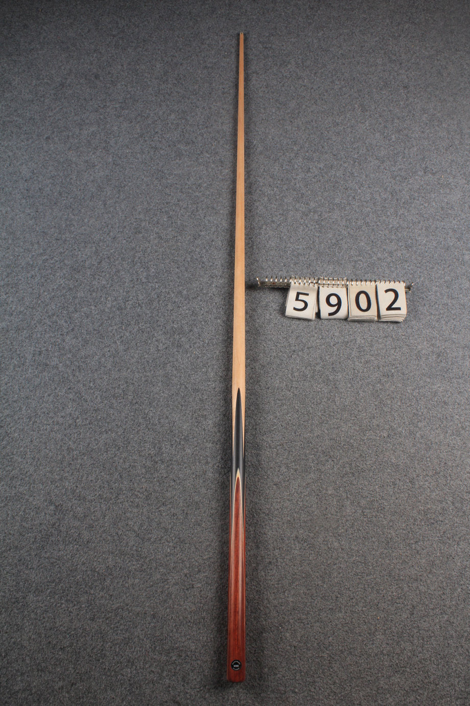 woods 1 piece handmade maple 60" snooker / pool cue  #5902