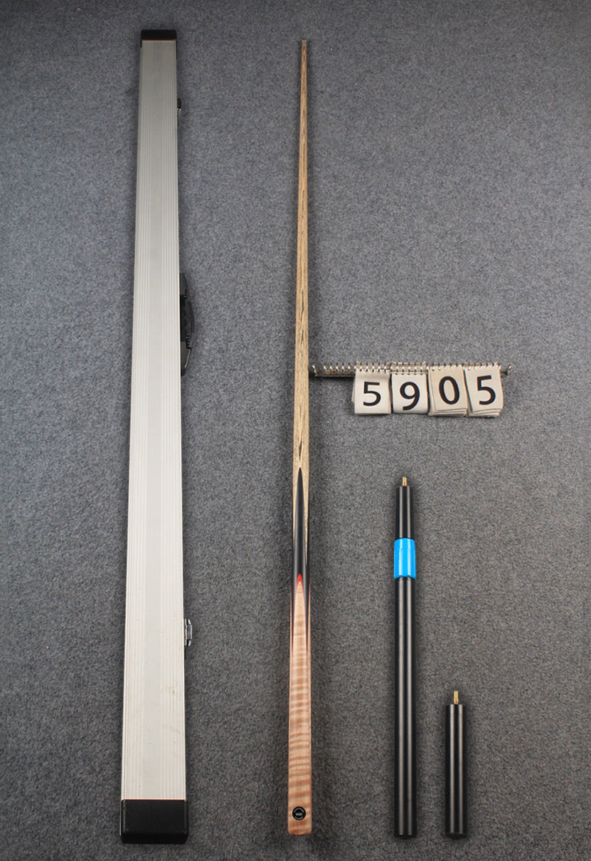 1 piece ash 60" snooker cue curly maple #5905