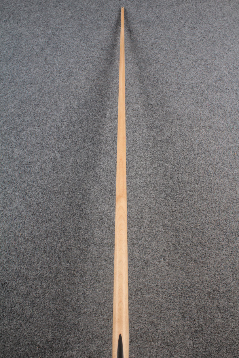 woods 1 piece handmade maple 60" snooker / pool cue  #5922