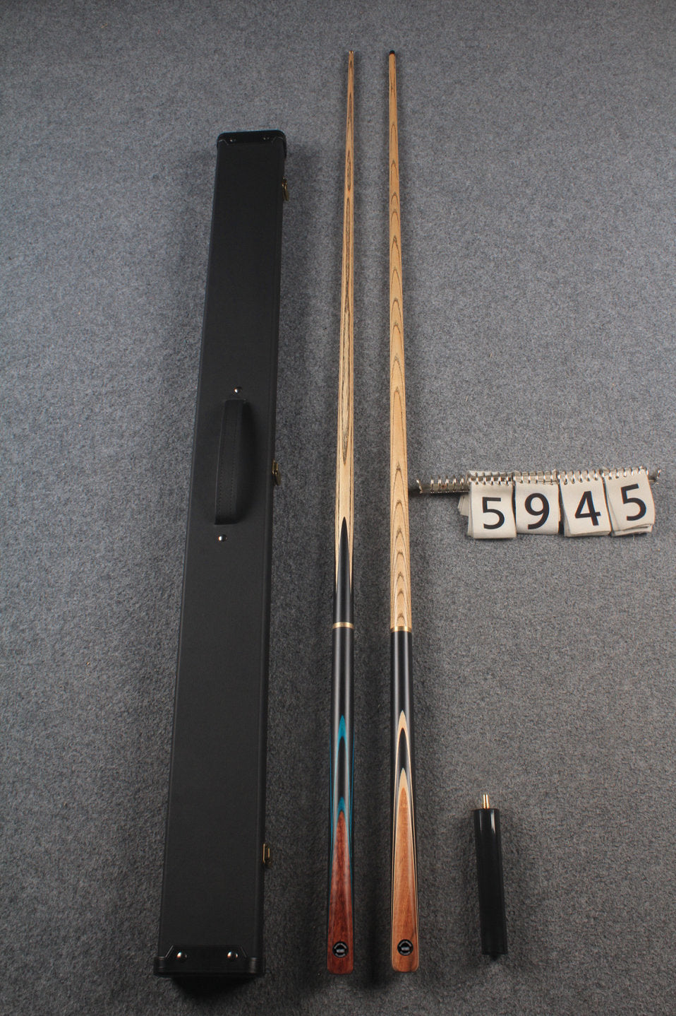 3/4 ASH english pool cue + break cue + case # 5945